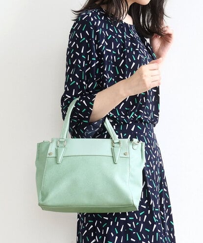 BPCAV14140 MK MICHEL KLEIN BAG [2WAY]コンパクトデザインエコレザートートバッグ
