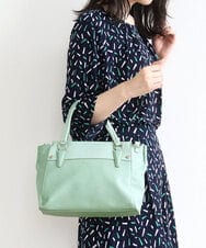 BPCAV14140 MK MICHEL KLEIN BAG(MK ミッシェルクラン バッグ) [2WAY]コンパクトデザインエコレザートートバッグ グリーン