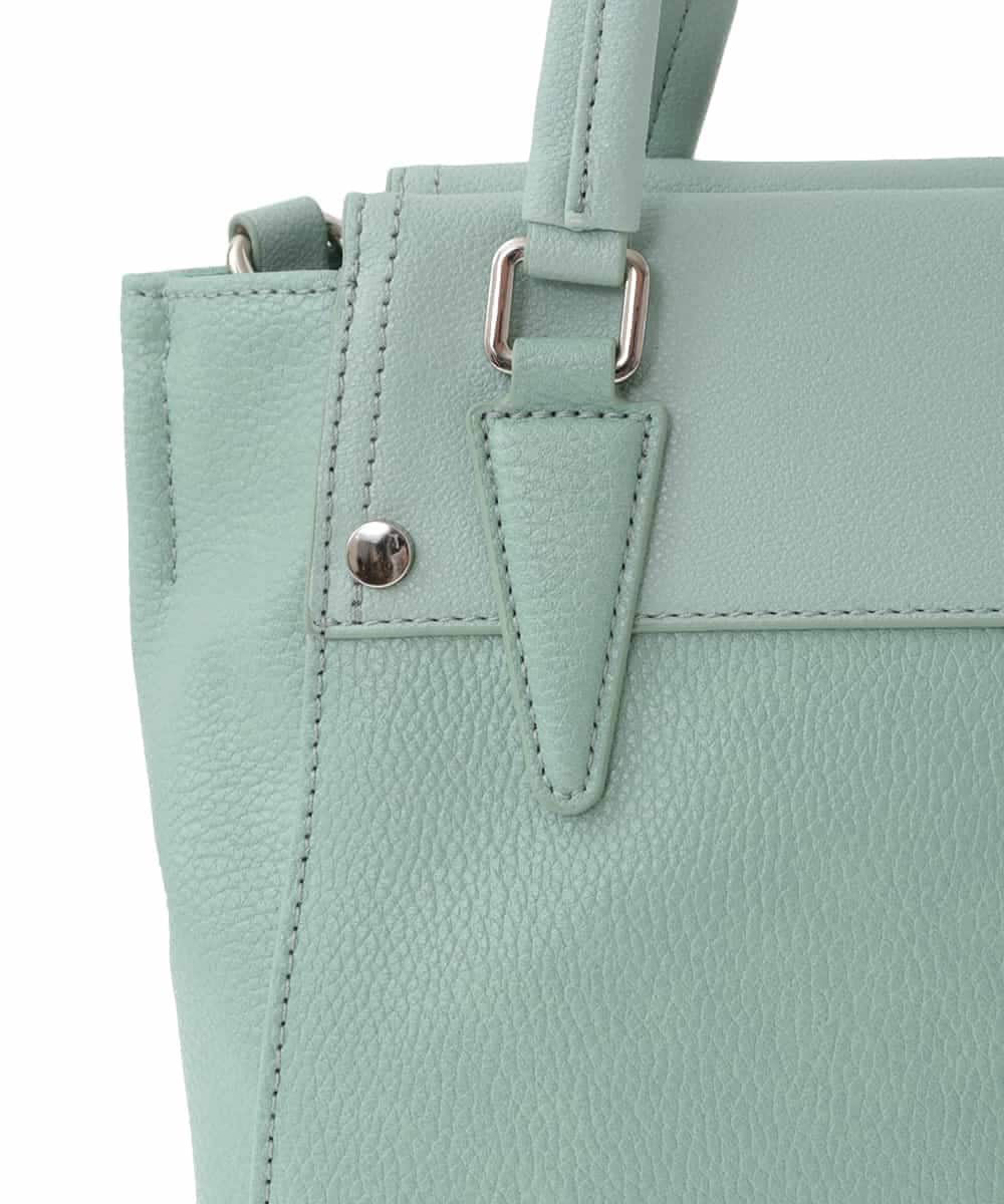 BPCAV14140 MK MICHEL KLEIN BAG(MK ミッシェルクラン バッグ) [2WAY]コンパクトデザインエコレザートートバッグ グリーン