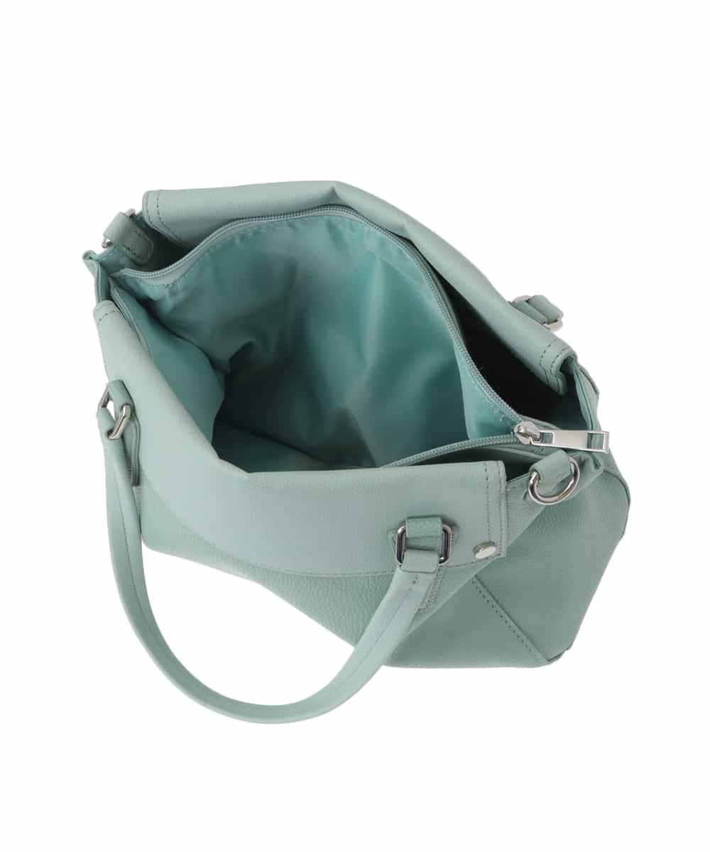 BPCAV14140 MK MICHEL KLEIN BAG(MK ミッシェルクラン バッグ) [2WAY]コンパクトデザインエコレザートートバッグ グリーン