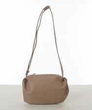 BPCAW40130 MK MICHEL KLEIN BAG(MK ミッシェルクラン バッグ) フェイクレザー ラウンドショルダーバッグ ベージュ