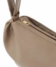 BPCAW40130 MK MICHEL KLEIN BAG(MK ミッシェルクラン バッグ) フェイクレザー ラウンドショルダーバッグ ベージュ