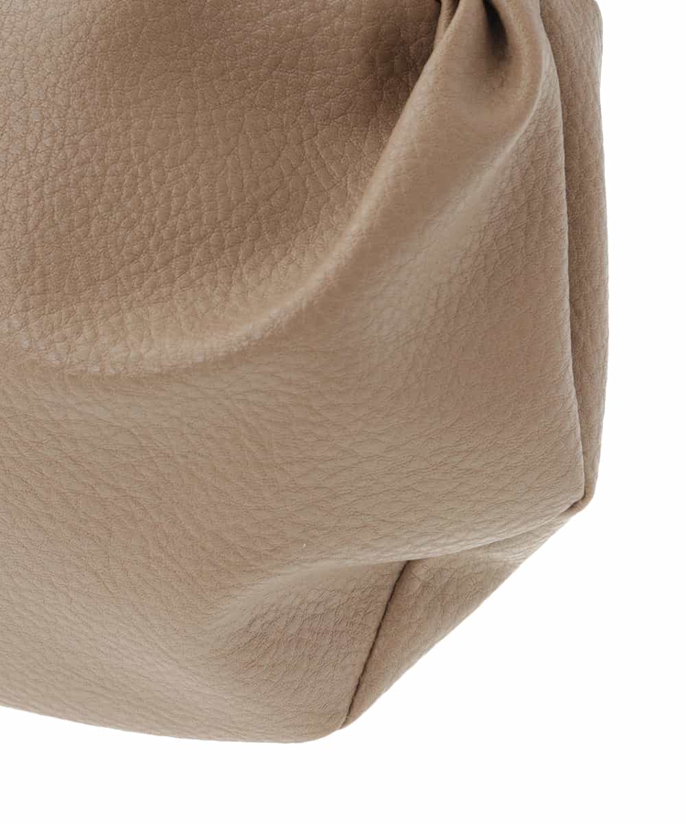 BPCAW40130 MK MICHEL KLEIN BAG(MK ミッシェルクラン バッグ) フェイクレザー ラウンドショルダーバッグ ベージュ