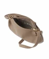 BPCAW40130 MK MICHEL KLEIN BAG(MK ミッシェルクラン バッグ) フェイクレザー ラウンドショルダーバッグ ベージュ