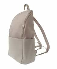 BPCAW41150 MK MICHEL KLEIN BAG(MK ミッシェルクラン バッグ) 異素材ジョイントラウンドジップリュック ベージュ