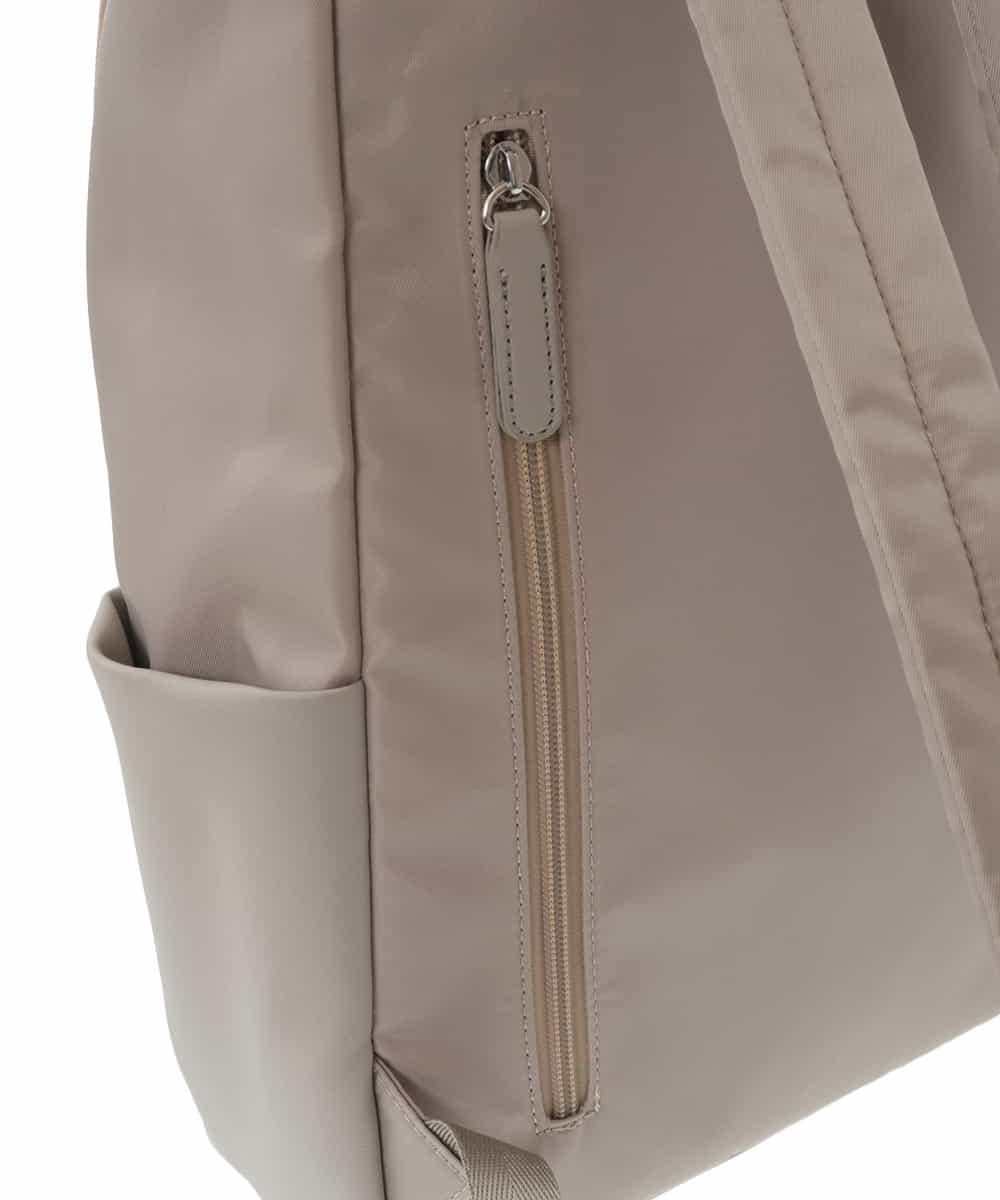 BPCAW41150 MK MICHEL KLEIN BAG(MK ミッシェルクラン バッグ) 異素材ジョイントラウンドジップリュック ベージュ