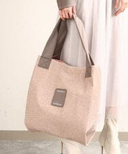 BPCEA12120 MK MICHEL KLEIN BAG(MK ミッシェルクラン バッグ) メタリックラメスクエアトートバッグ ゴールド