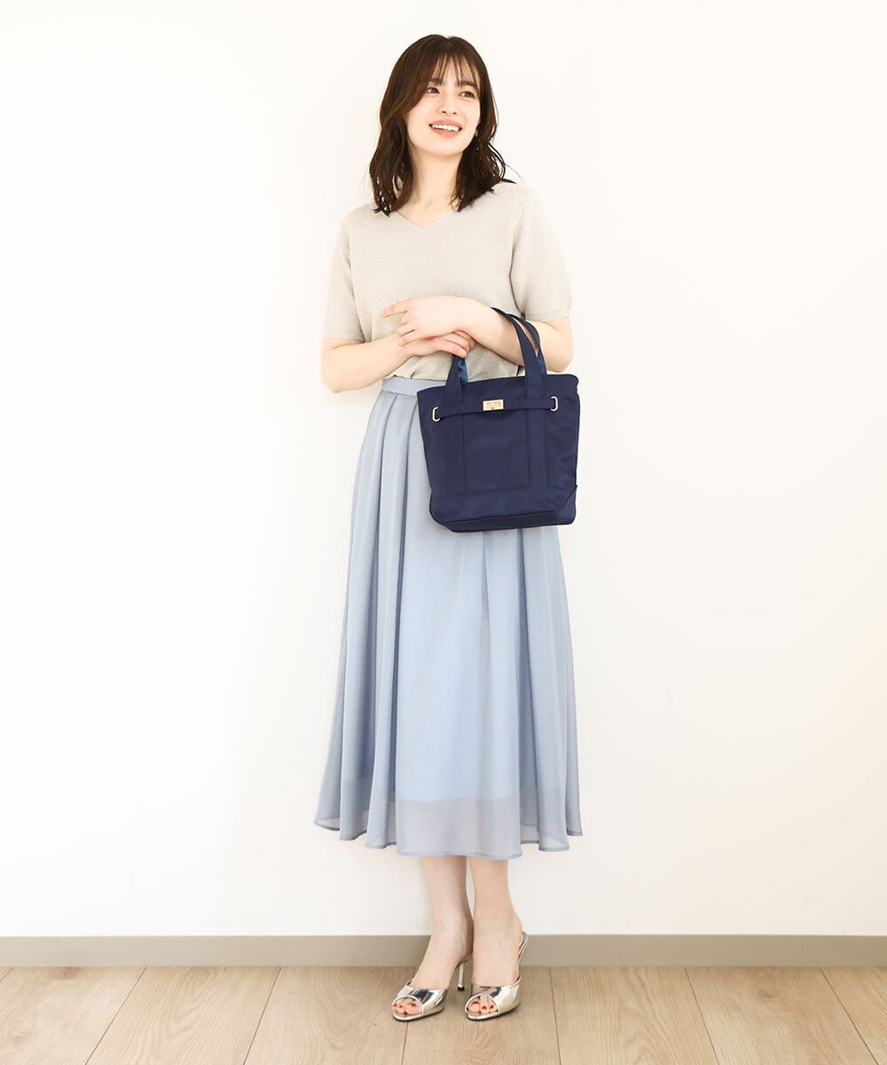 BPCEA21140 MK MICHEL KLEIN BAG(MK ミッシェルクラン バッグ) [収納アドバイザー監修/2WAY]インバッグ付きトートバッグ マスタード