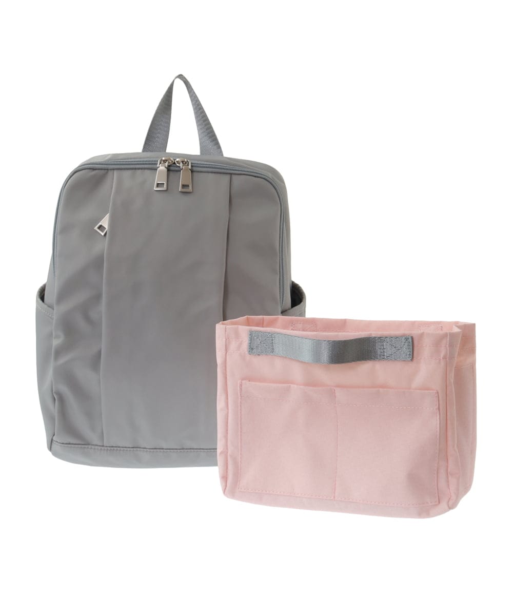 BPCEA22160 MK MICHEL KLEIN BAG(MK ミッシェルクラン バッグ) [撥水/収納アドバイザー監修]タックデザインコンパクトリュック マスタード