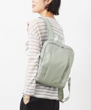 BPCEA22160 MK MICHEL KLEIN BAG(MK ミッシェルクラン バッグ) [撥水/収納アドバイザー監修]タックデザインコンパクトリュック ライトグレー