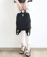 BPCEA22160 MK MICHEL KLEIN BAG(MK ミッシェルクラン バッグ) [撥水/収納アドバイザー監修]タックデザインコンパクトリュック ブラック