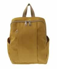 BPCEA22160 MK MICHEL KLEIN BAG(MK ミッシェルクラン バッグ) [撥水/収納アドバイザー監修]タックデザインコンパクトリュック マスタード