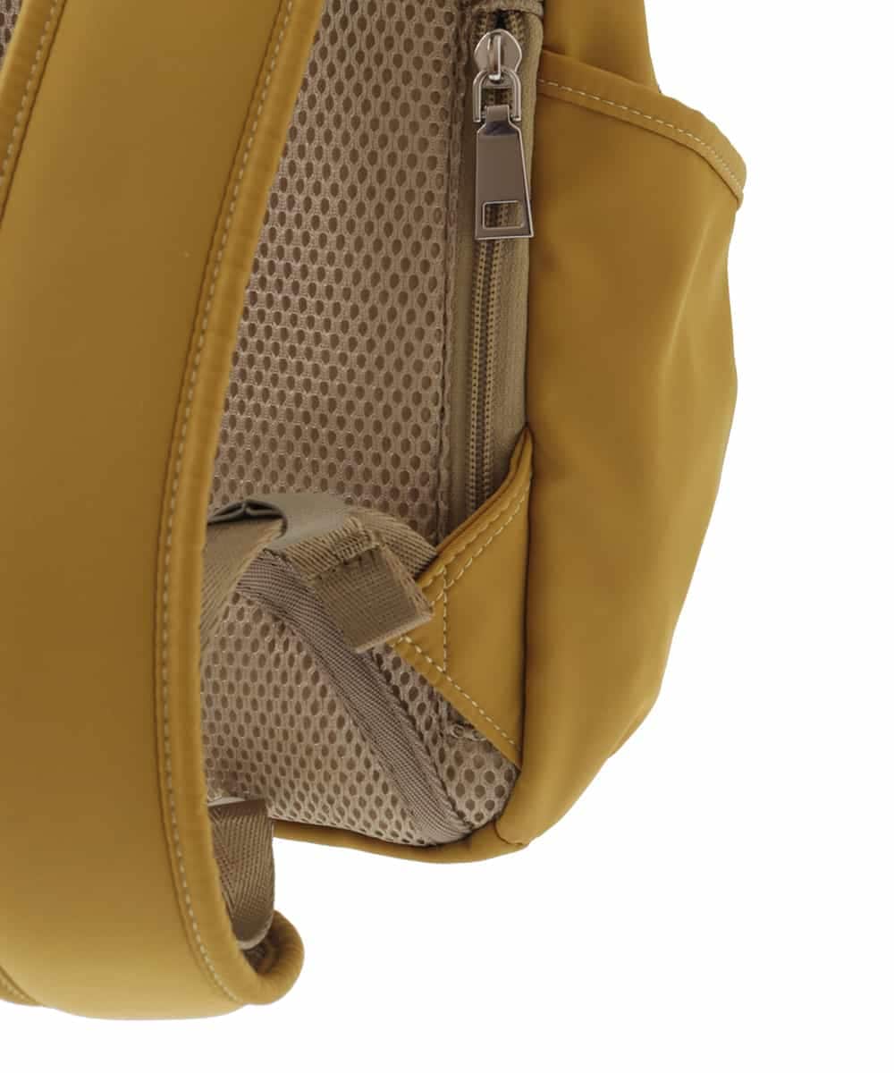 BPCEA22160 MK MICHEL KLEIN BAG(MK ミッシェルクラン バッグ) [撥水/収納アドバイザー監修]タックデザインコンパクトリュック マスタード