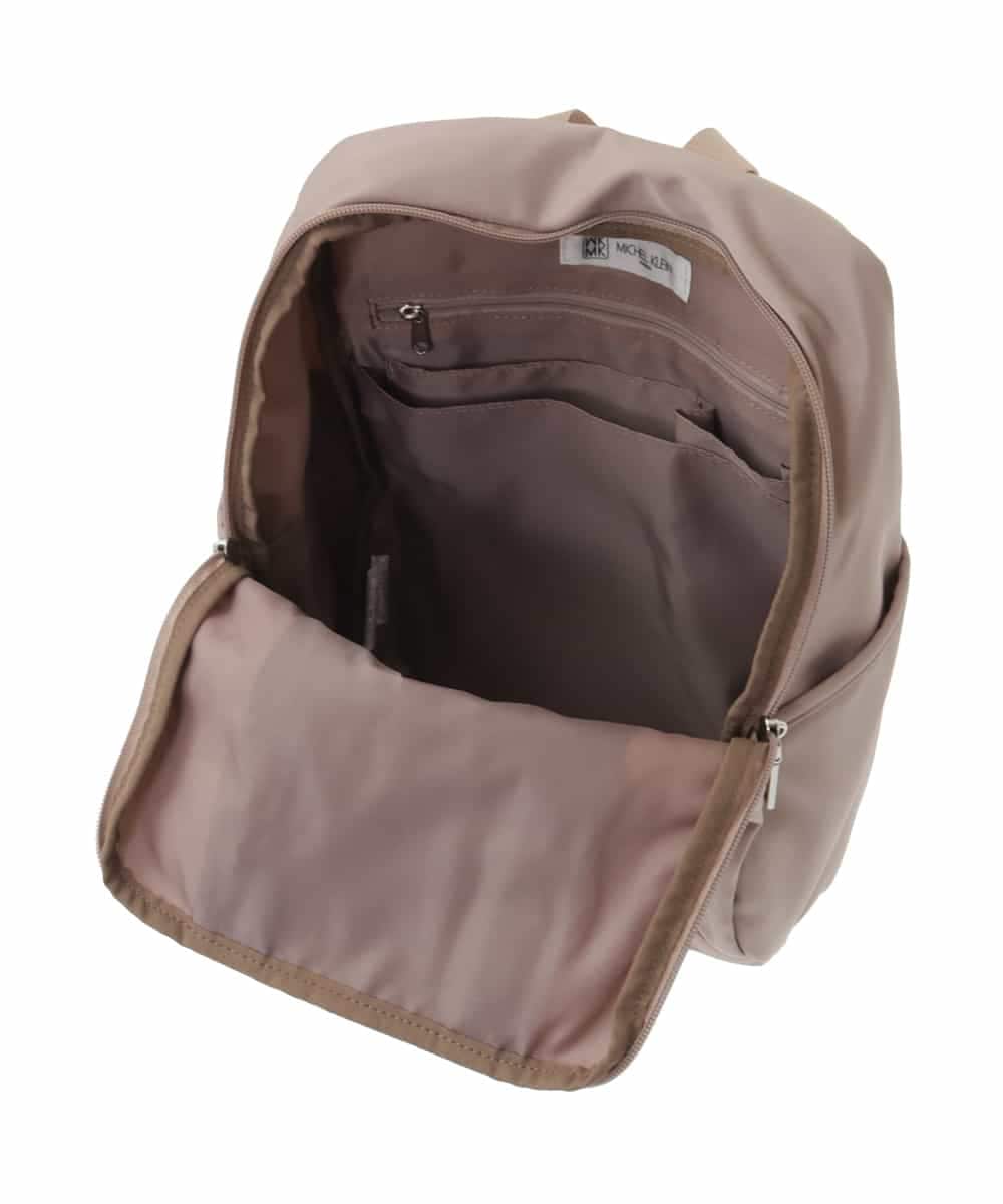 BPCEA22160 MK MICHEL KLEIN BAG(MK ミッシェルクラン バッグ) [撥水/収納アドバイザー監修]タックデザインコンパクトリュック マスタード