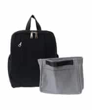 BPCEA22160 MK MICHEL KLEIN BAG(MK ミッシェルクラン バッグ) [撥水/収納アドバイザー監修]タックデザインコンパクトリュック ブラック