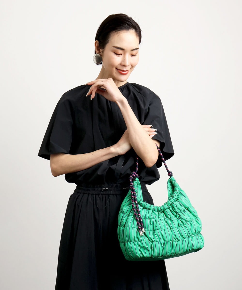 BPCEA23150 MK MICHEL KLEIN BAG(MK ミッシェルクラン バッグ) パラコードワンハンドルバッグ ピンク×ブラウン
