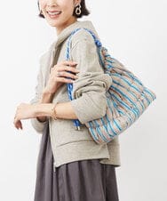 BPCEA23150 MK MICHEL KLEIN BAG(MK ミッシェルクラン バッグ) パラコードワンハンドルバッグ ブルー×ベージュ