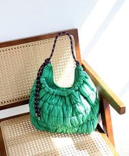 BPCEA23150 MK MICHEL KLEIN BAG(MK ミッシェルクラン バッグ) パラコードワンハンドルバッグ ネイビー×グリーン