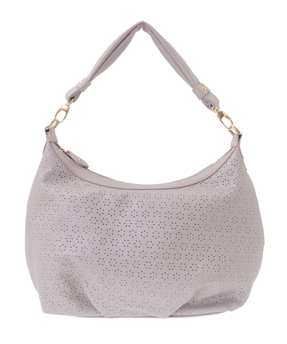 BPCEA31150 MK MICHEL KLEIN BAG(MK ミッシェルクラン バッグ) [2WAY]フラワーパンチングデザイントートバッグ ネイビー