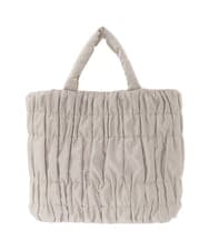 BPCED12120 MK MICHEL KLEIN BAG(MK ミッシェルクラン バッグ) [A4収納可/300g以下の軽量]ギャザーデザインナイロントートバッグ ライトブルー