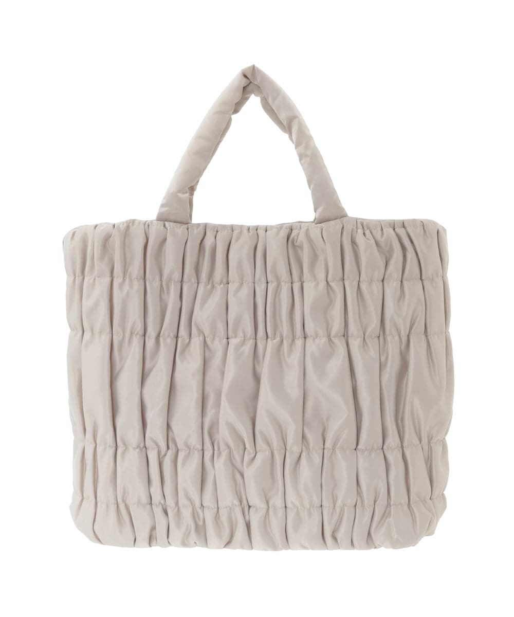 BPCED12120 MK MICHEL KLEIN BAG(MK ミッシェルクラン バッグ) [A4収納可/300g以下の軽量]ギャザーデザインナイロントートバッグ ライトブルー