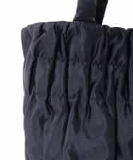 BPCED12120 MK MICHEL KLEIN BAG(MK ミッシェルクラン バッグ) [A4収納可/300g以下の軽量]ギャザーデザインナイロントートバッグ ライトブルー