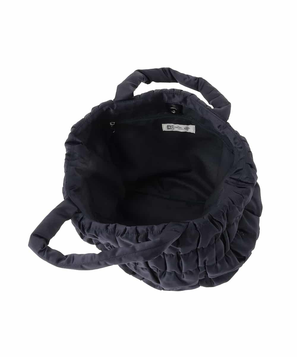 BPCED12120 MK MICHEL KLEIN BAG(MK ミッシェルクラン バッグ) [A4収納可/300g以下の軽量]ギャザーデザインナイロントートバッグ ライトブルー