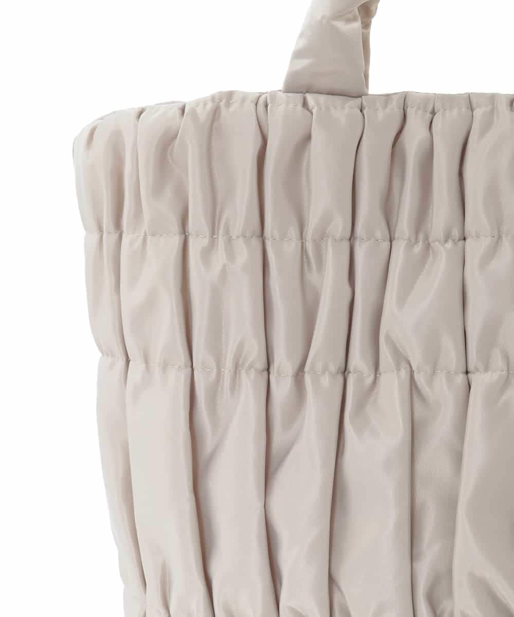 BPCED12120 MK MICHEL KLEIN BAG(MK ミッシェルクラン バッグ) [A4収納可/300g以下の軽量]ギャザーデザインナイロントートバッグ ライトブルー