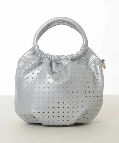 BPCED21150 MK MICHEL KLEIN BAG [2WAY]パンチングデザインラウンドミニバッグ