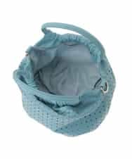 BPCED21150 MK MICHEL KLEIN BAG(MK ミッシェルクラン バッグ) [2WAY]パンチングデザインラウンドミニバッグ シルバー