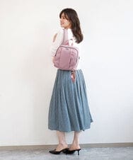 BPCED22150 MK MICHEL KLEIN BAG(MK ミッシェルクラン バッグ) [撥水]フロントタックデザインミニリュック ピンク