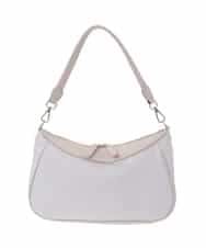 BPCED23160 MK MICHEL KLEIN BAG(MK ミッシェルクラン バッグ) [2WAY]異素材ポイントラウンドショルダーバッグ ラベンダー