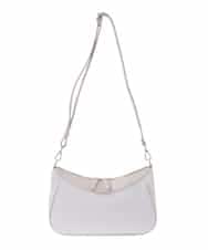 BPCED23160 MK MICHEL KLEIN BAG(MK ミッシェルクラン バッグ) [2WAY]異素材ポイントラウンドショルダーバッグ ラベンダー