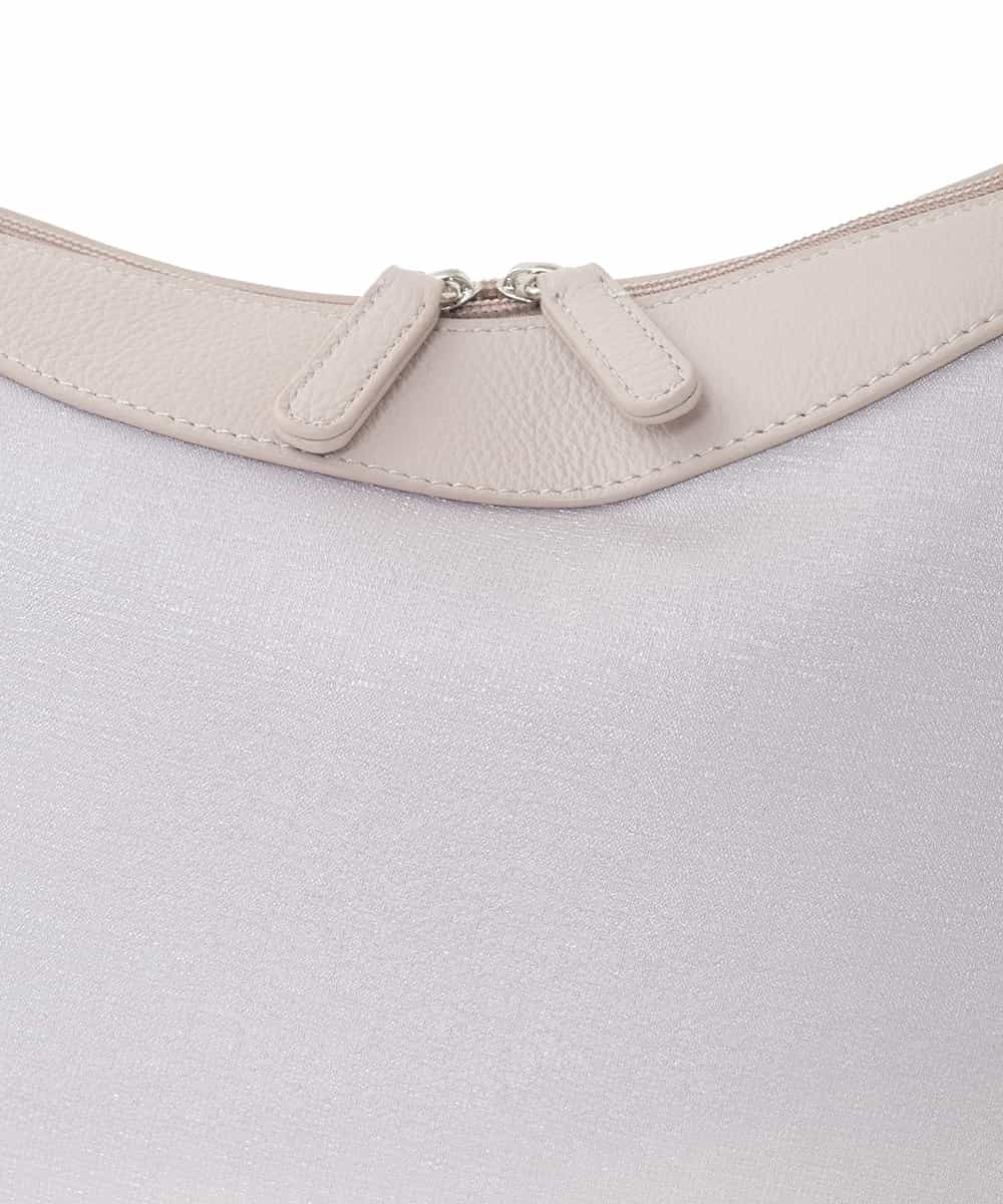 BPCED23160 MK MICHEL KLEIN BAG(MK ミッシェルクラン バッグ) [2WAY]異素材ポイントラウンドショルダーバッグ ラベンダー