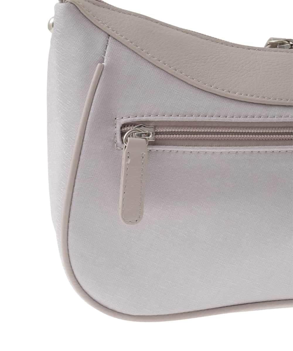 BPCED23160 MK MICHEL KLEIN BAG(MK ミッシェルクラン バッグ) [2WAY]異素材ポイントラウンドショルダーバッグ ラベンダー