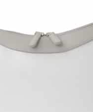 BPCED23160 MK MICHEL KLEIN BAG(MK ミッシェルクラン バッグ) [2WAY]異素材ポイントラウンドショルダーバッグ ラベンダー