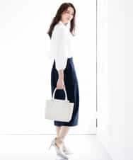 BPCEG04140 MK MICHEL KLEIN BAG(MK ミッシェルクラン バッグ) 【2WAY】フェイクレザースクエアーバッグ ライトグレー