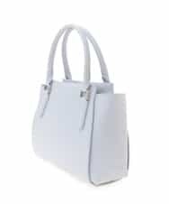 BPCEG04140 MK MICHEL KLEIN BAG(MK ミッシェルクラン バッグ) 【2WAY】フェイクレザースクエアーバッグ ライトグレー
