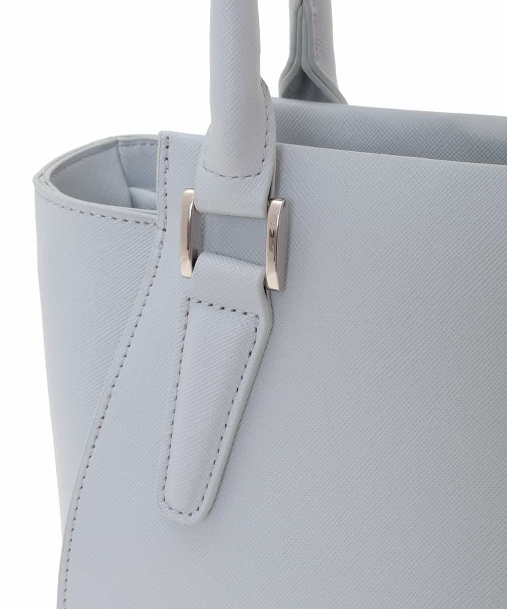 BPCEG04140 MK MICHEL KLEIN BAG(MK ミッシェルクラン バッグ) 【2WAY】フェイクレザースクエアーバッグ ライトグレー