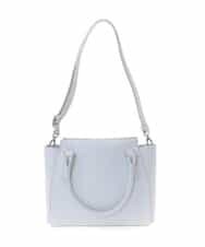 BPCEG04140 MK MICHEL KLEIN BAG(MK ミッシェルクラン バッグ) 【2WAY】フェイクレザースクエアーバッグ ライトグレー
