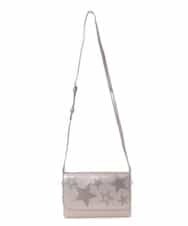 BPCEG81110 MK MICHEL KLEIN BAG(MK ミッシェルクラン バッグ) 【販売停止】【2WAY】スターパンチングクラッチバッグ ダークシルバー