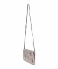 BPCEG81110 MK MICHEL KLEIN BAG(MK ミッシェルクラン バッグ) 【販売停止】【2WAY】スターパンチングクラッチバッグ ダークシルバー