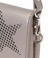 BPCEG81110 MK MICHEL KLEIN BAG(MK ミッシェルクラン バッグ) 【販売停止】【2WAY】スターパンチングクラッチバッグ ダークシルバー