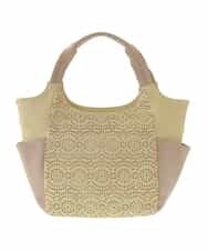 BPCEP11130 MK MICHEL KLEIN BAG(MK ミッシェルクラン バッグ) 【2WAY】フェイクレザー パンチングレーストートバッグ イエロー