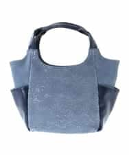 BPCEP11130 MK MICHEL KLEIN BAG(MK ミッシェルクラン バッグ) 【2WAY】フェイクレザー パンチングレーストートバッグ ブルー