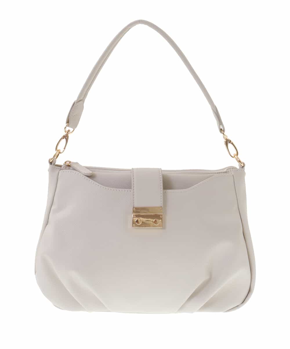 BPCEP14150 MK MICHEL KLEIN BAG(MK ミッシェルクラン バッグ) 【2WAY】タックデザイントートバッグ ベージュ