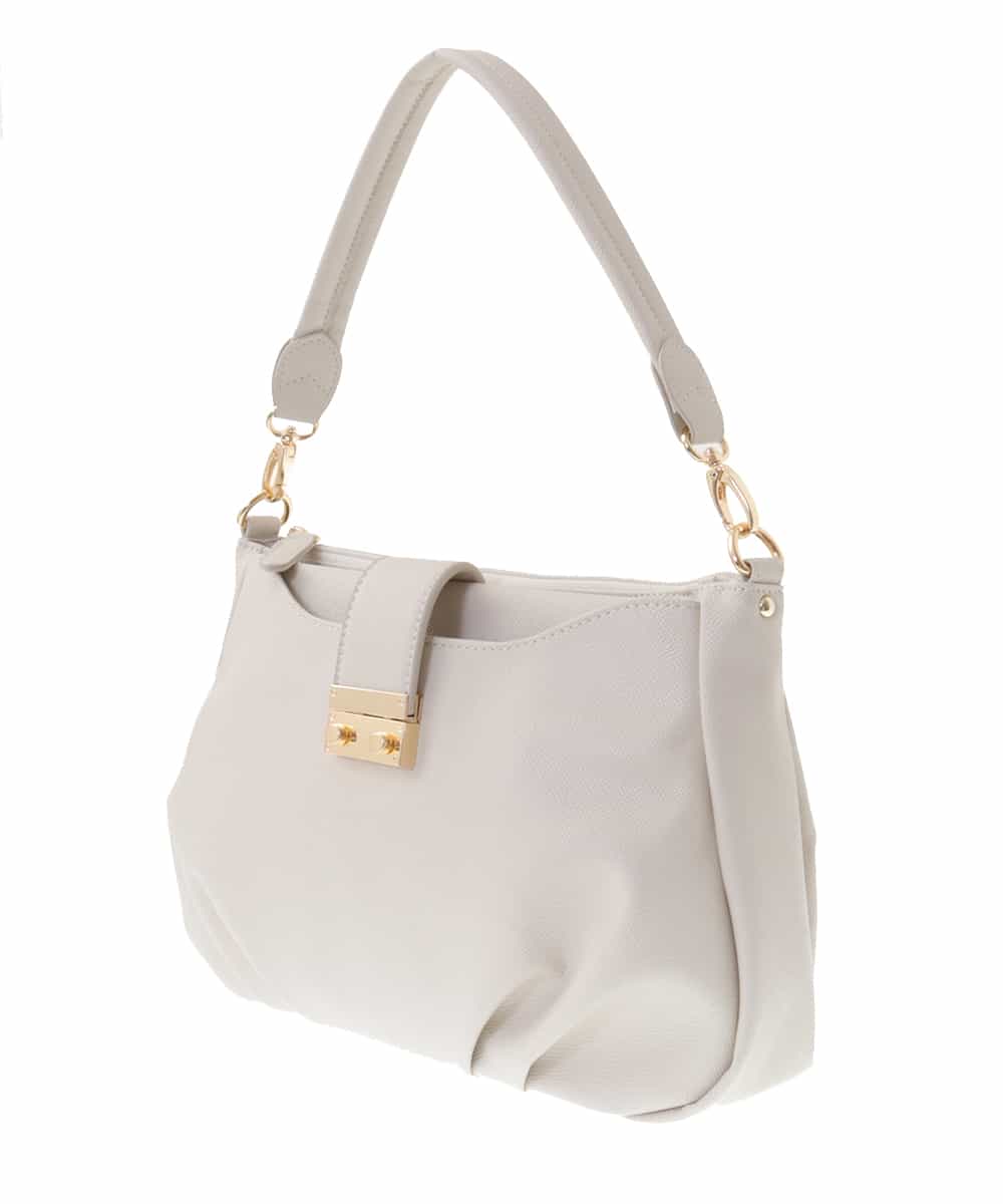 BPCEP14150 MK MICHEL KLEIN BAG(MK ミッシェルクラン バッグ) 【2WAY】タックデザイントートバッグ ベージュ
