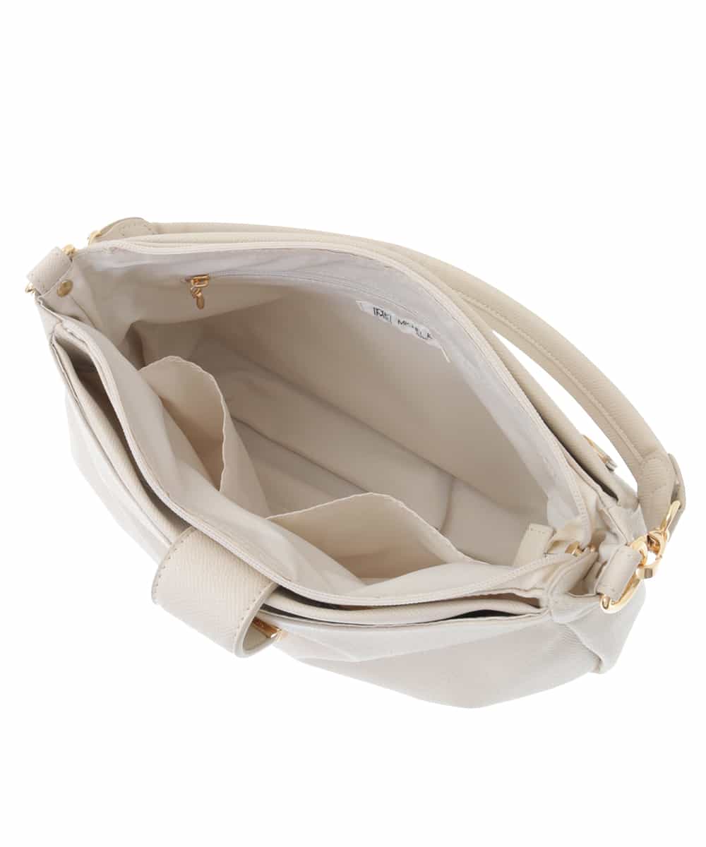 BPCEP14150 MK MICHEL KLEIN BAG(MK ミッシェルクラン バッグ) 【2WAY】タックデザイントートバッグ ベージュ