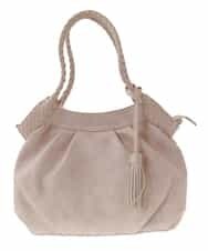 BPCEP23150 MK MICHEL KLEIN BAG(MK ミッシェルクラン バッグ) 【2WAY】編みハンドルトートバッグ ピンク