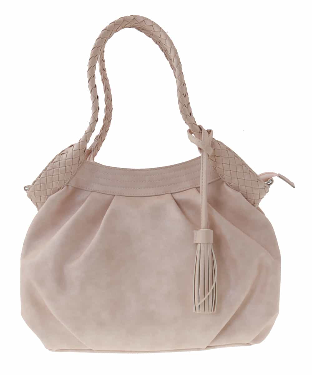 BPCEP23150 MK MICHEL KLEIN BAG(MK ミッシェルクラン バッグ) 【2WAY】編みハンドルトートバッグ ピンク